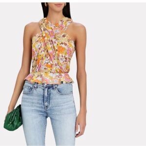 Veronica Beard Kailani Garden Floral Top NEW size 16 $398.00
